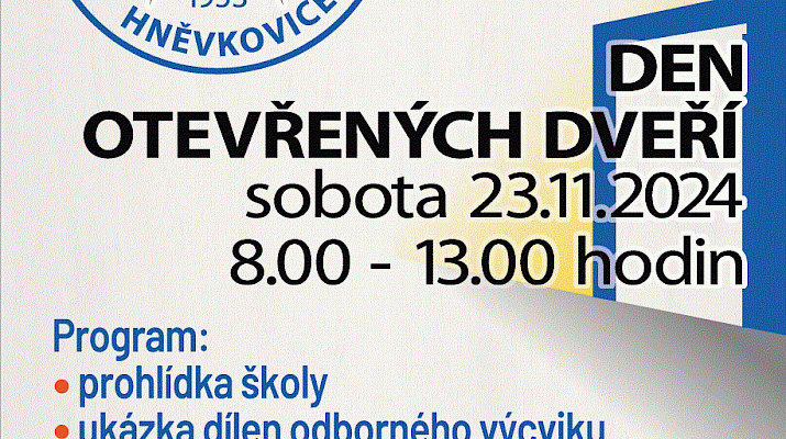 SOŠ a SOU Hněvkovice Den otevřených dveří